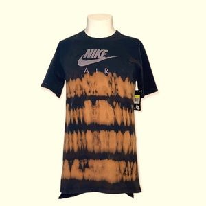Custom tie-dye black Nike long shirt size S